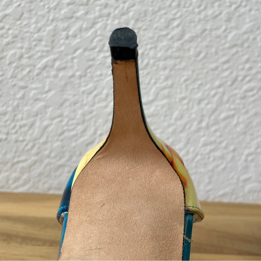 Stuart Weitzman, Blue Muli Color, Nudist Heel, Size 8.5 - Picture 10 of 12
